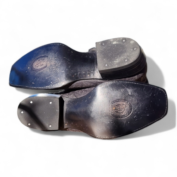 JE-VER real leather Cowboy boots Mexico Size 27.5, US Men's size 9/Woman's 10.5. - Picture 9 of 12